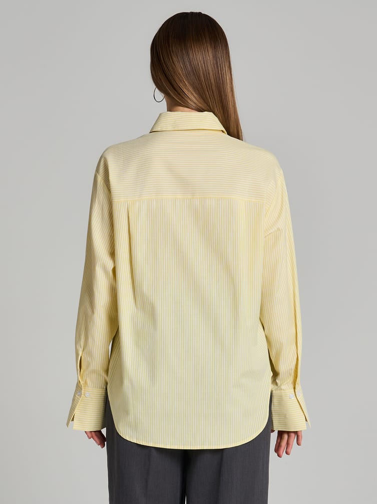 Удлиненная рубашка в полоску