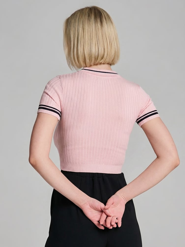 Джемпер-поло с коротким рукавом