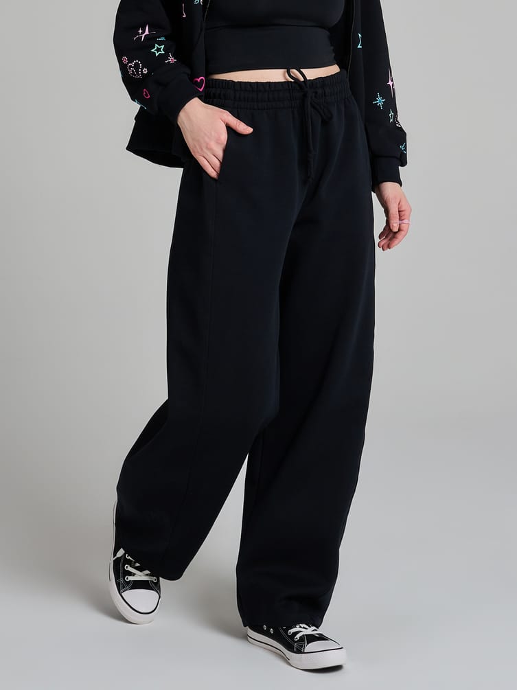 Брюки широкие повседневные