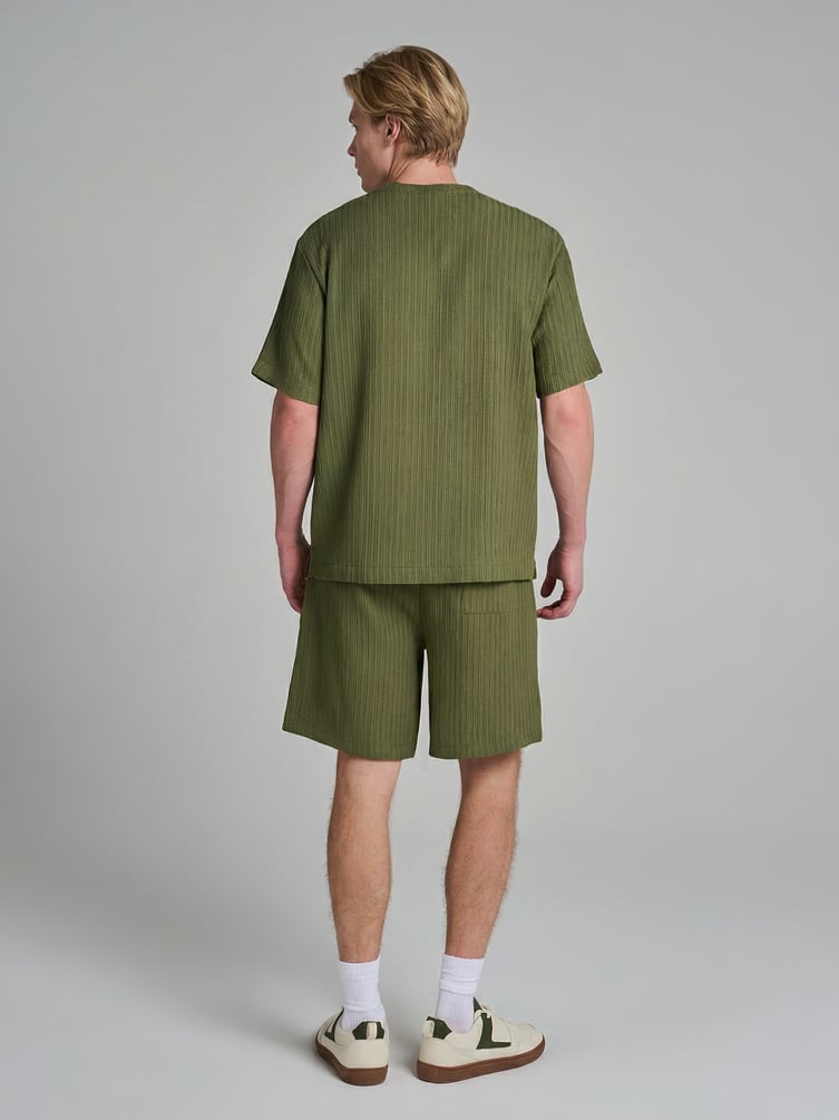 Шорты повседневные из жатого материала