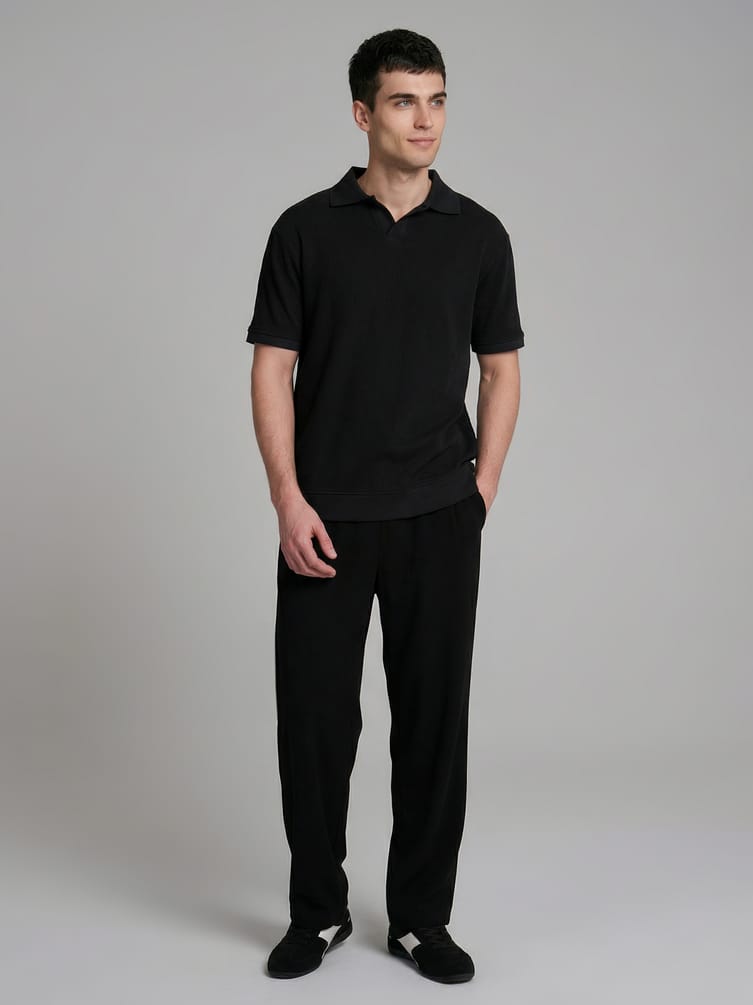 Футболка-поло с коротким рукавом