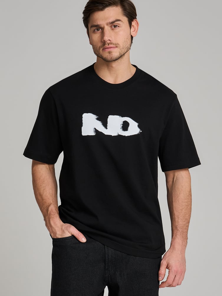 Футболка оверсайз из хлопка с надписью