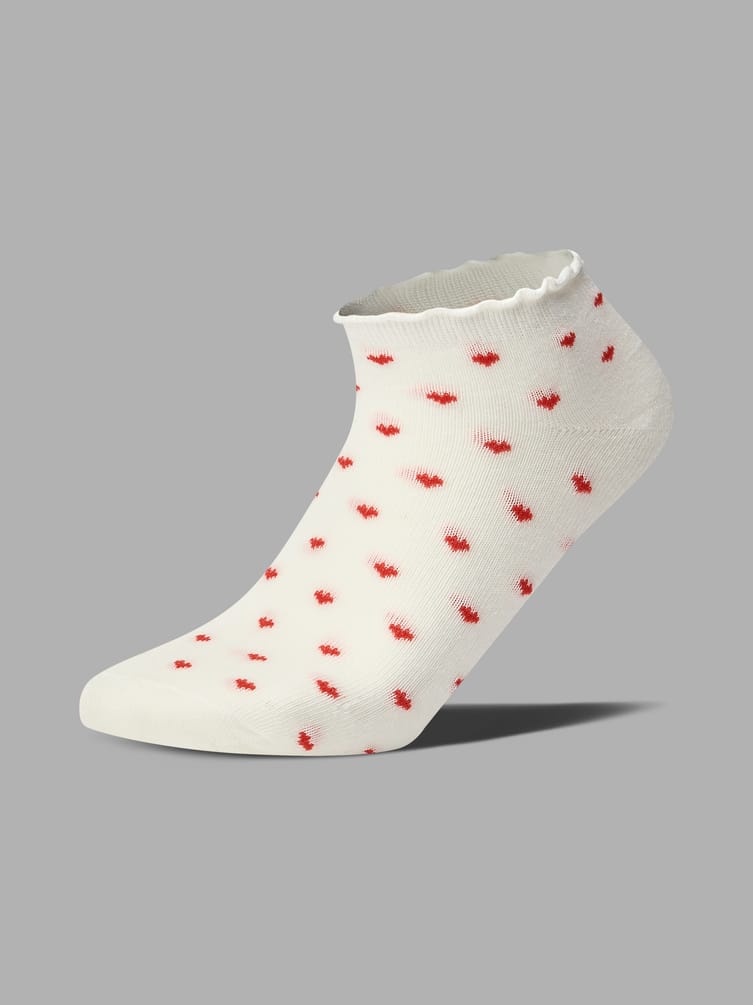 Носки - 3 пары с рюшами и в сердечко