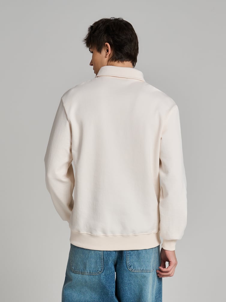 Свитшот поло на пуговицах