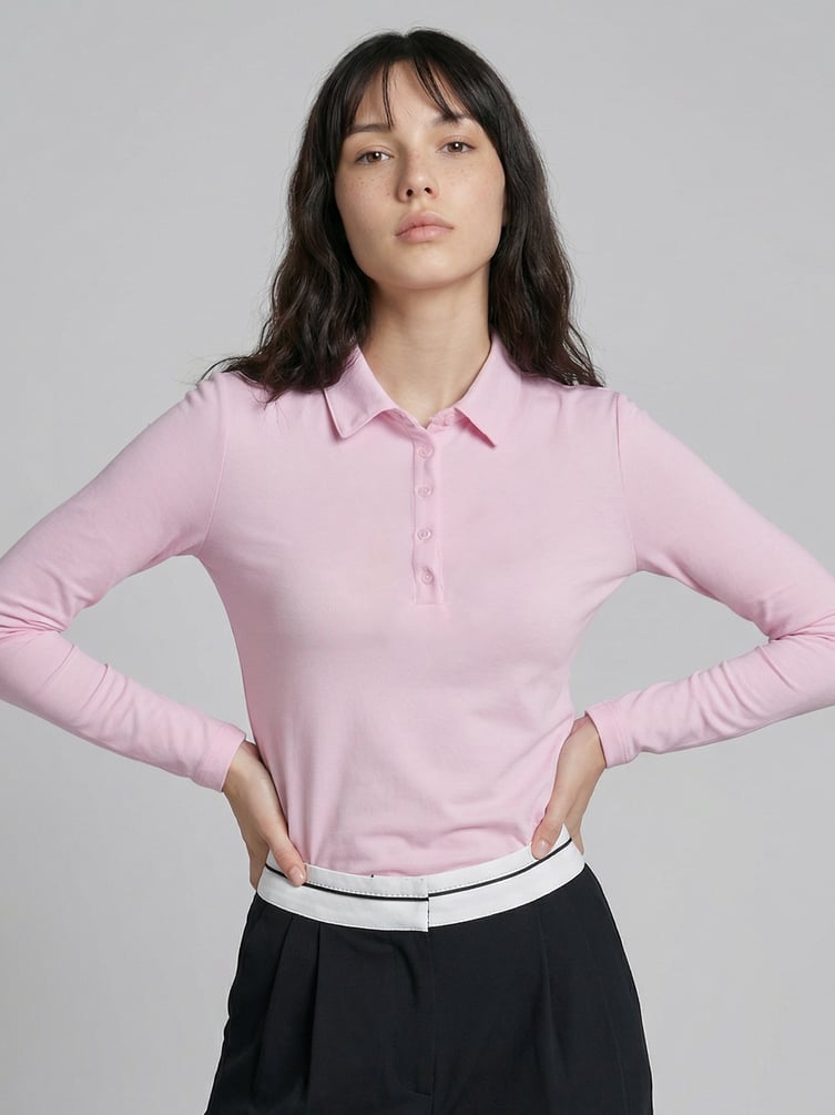 Рубашка поло с длинным рукавом