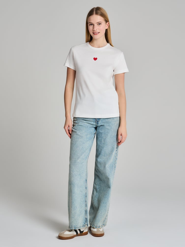 Хлопковая футболка с принтом