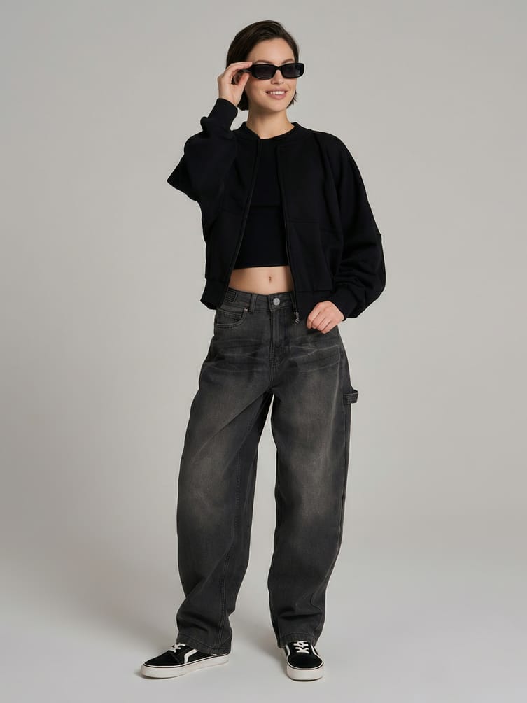 Джинсы широкие Balloon