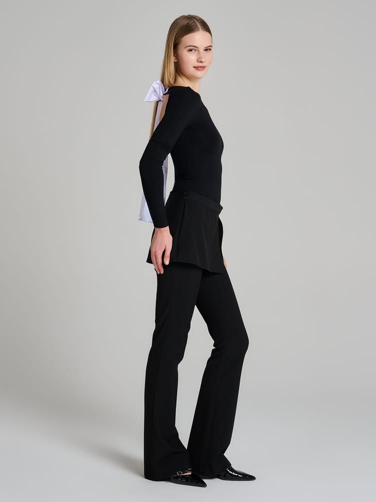 Боди-блузка с бантом на спине