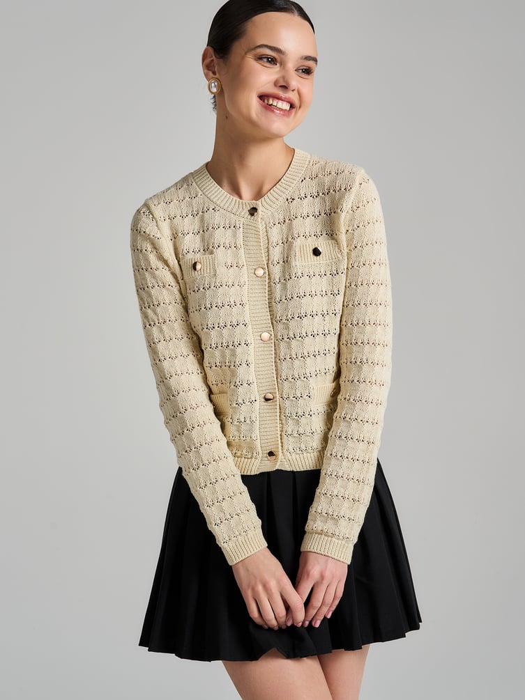 Кардиган вязаный на пуговицах