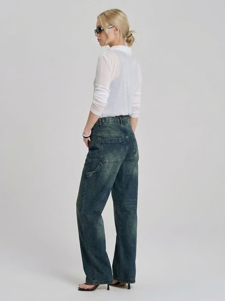 Джинсы широкие Balloon