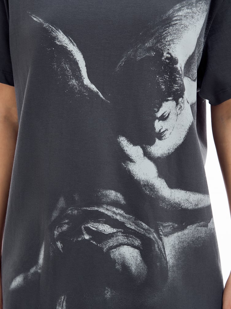 Футболка оверсайз с принтом