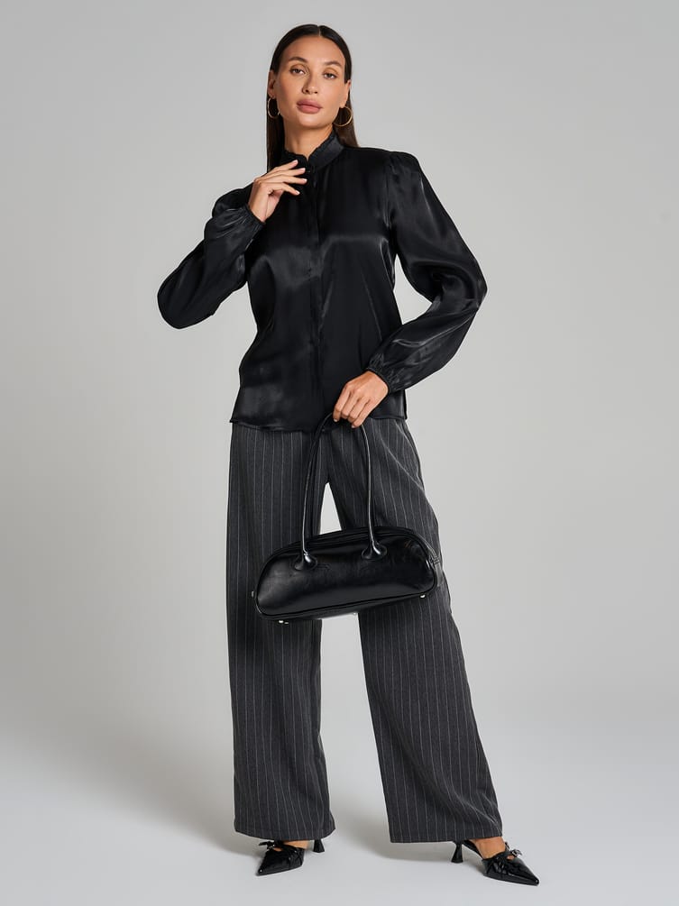 Блузка винтажная с рюшами