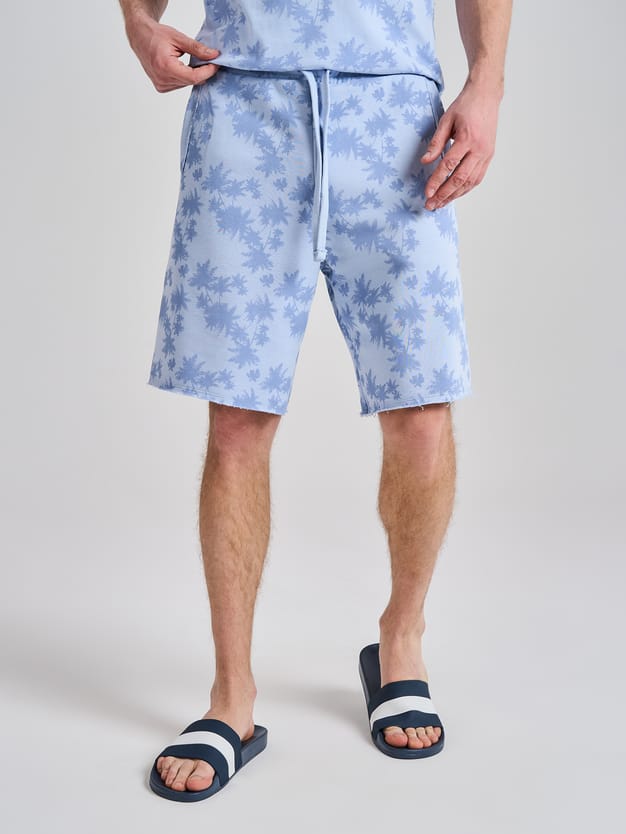 Шорты летние с принтом пальм