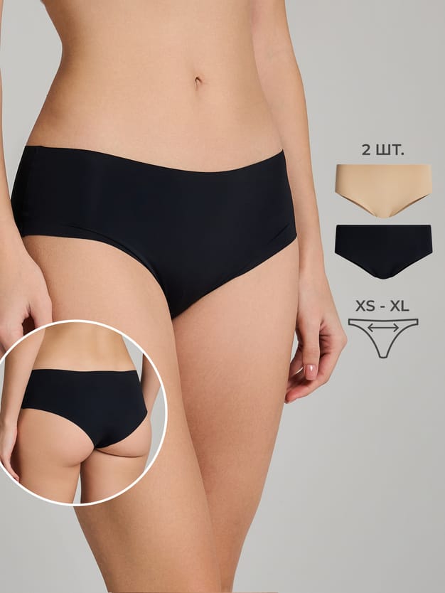 Трусы-шорты - 2 шт. бесшовные