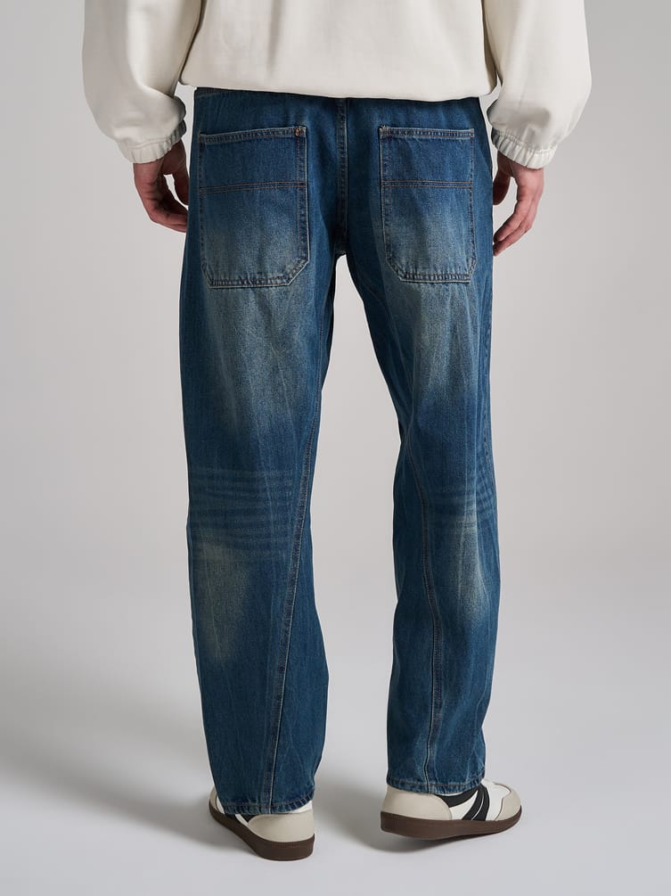 Джинсы Ballon со смещенными боковыми швами