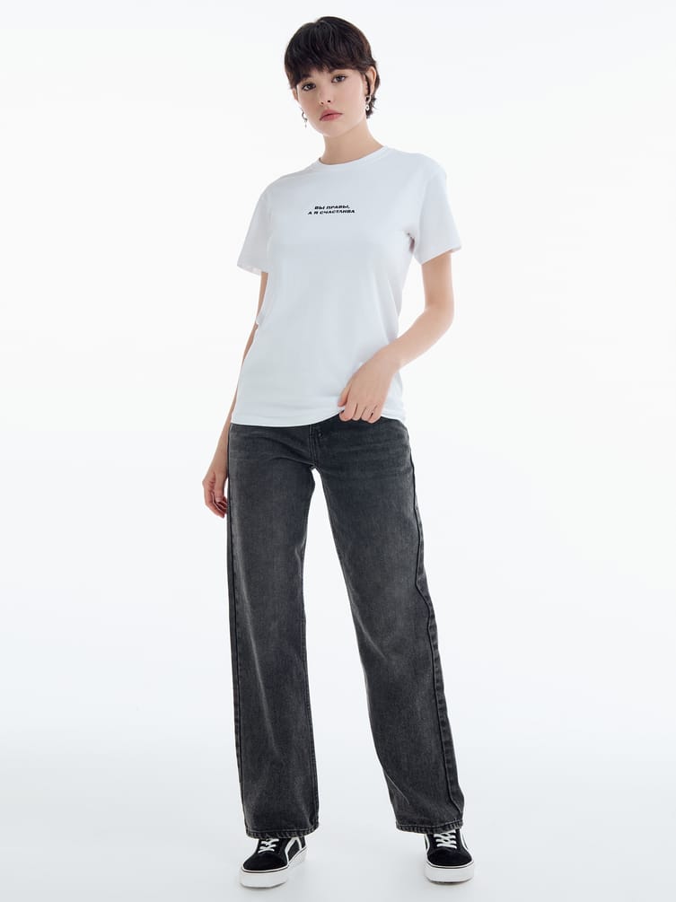 Футболка оверсайз с надписью