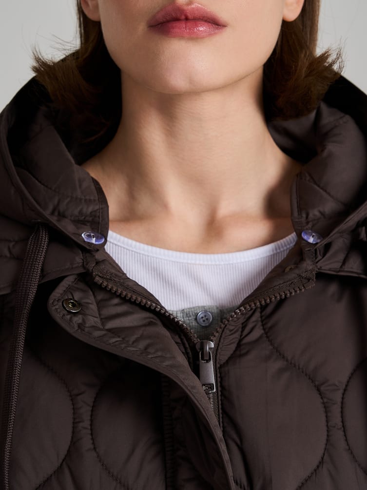 Куртка стеганая с капюшоном