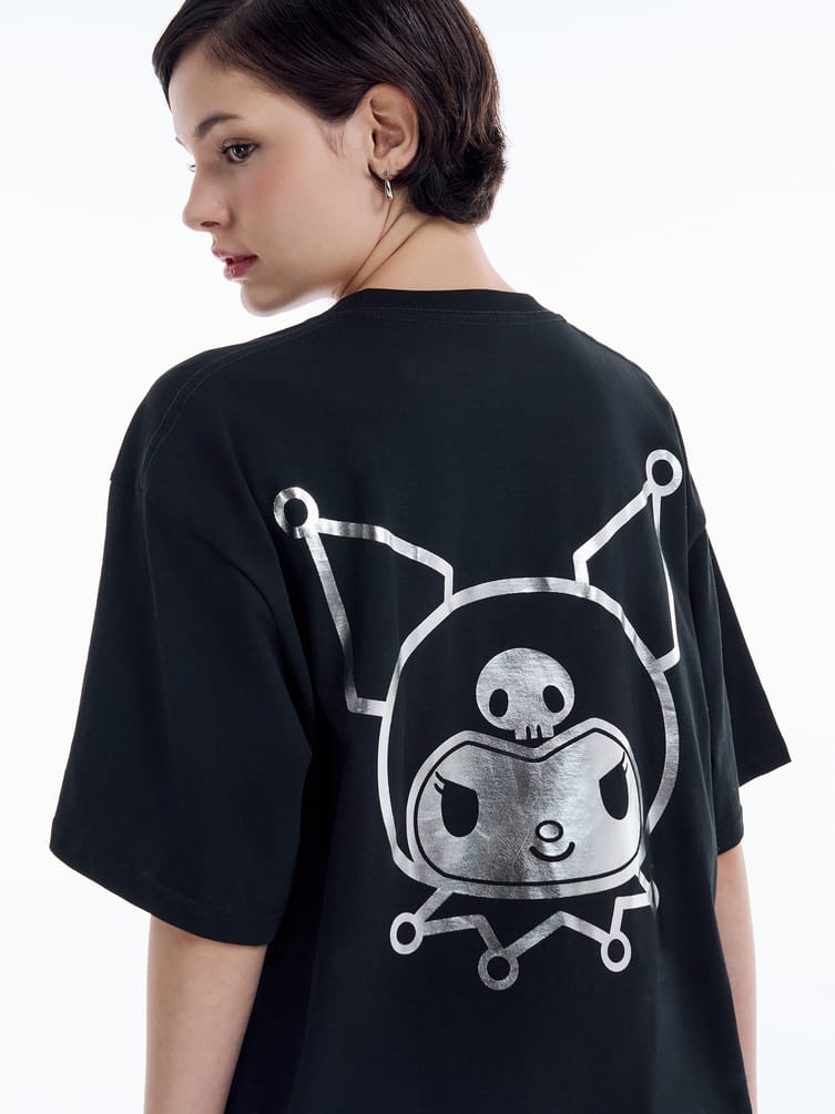 Футболка с принтом Kuromi на спине