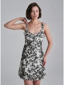 Сарафан мини с рюшами