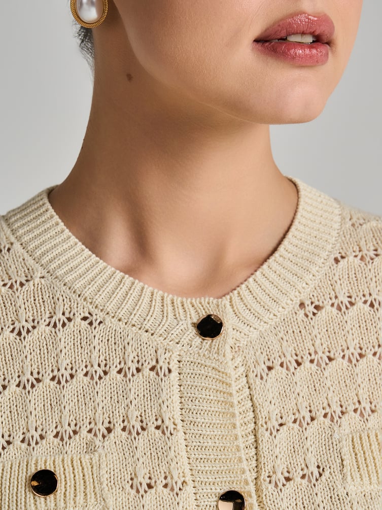 Кардиган вязаный на пуговицах