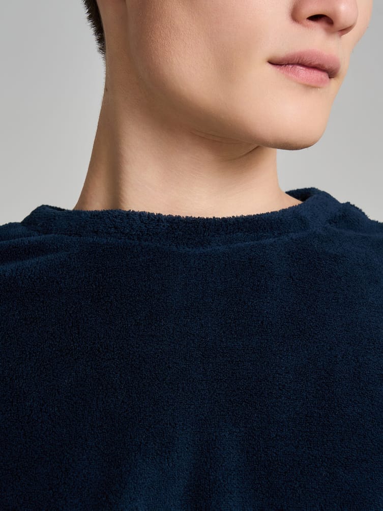 Пижама плюшевая с лонгсливом и брюками в клетку