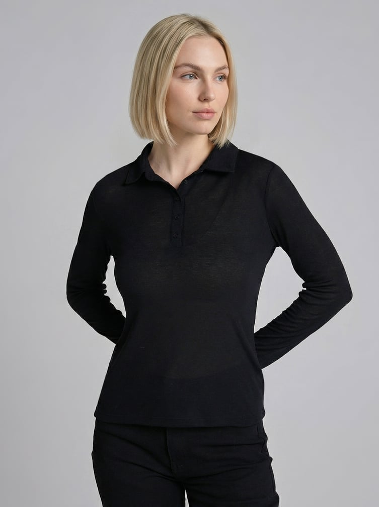 Рубашка поло с длинным рукавом