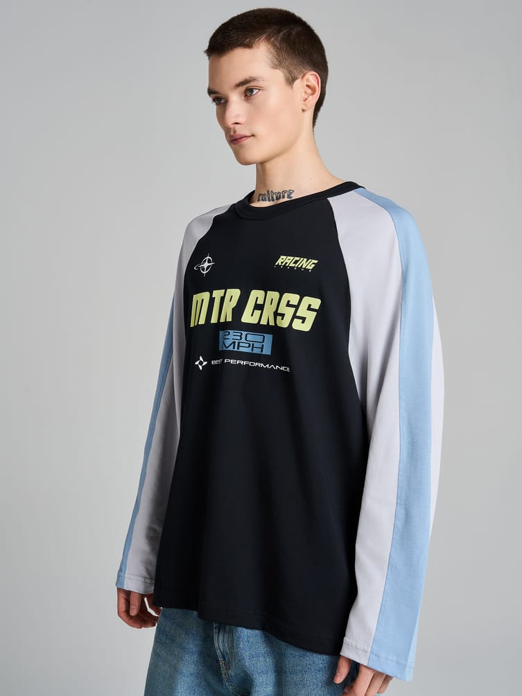 Лонгслив спортивный с надписью