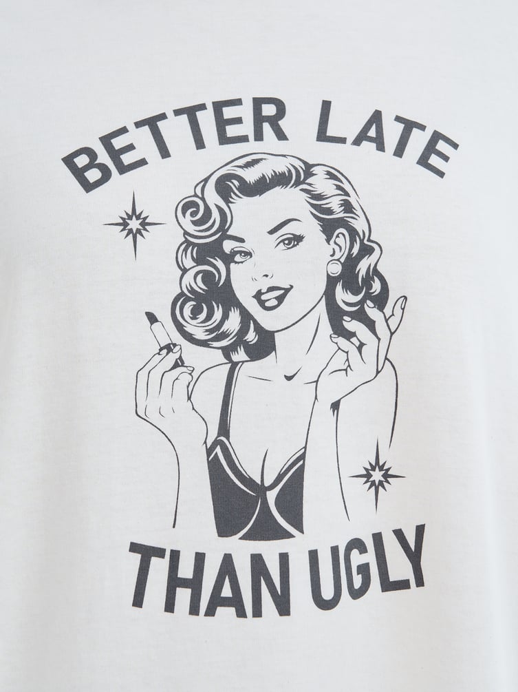 Хлопковая ночная сорочка с принтом