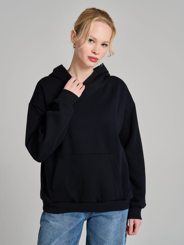 Утепленное худи с начёсом