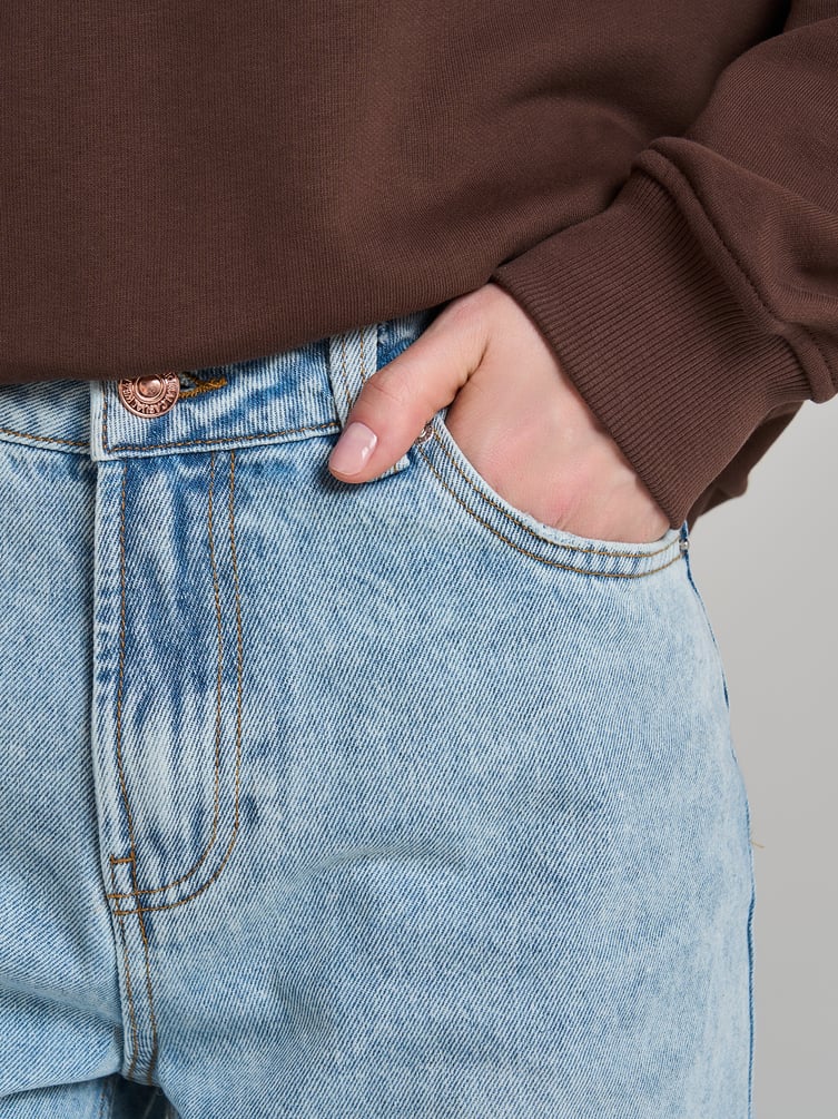 Джинсы Baggy с винтажной стиркой