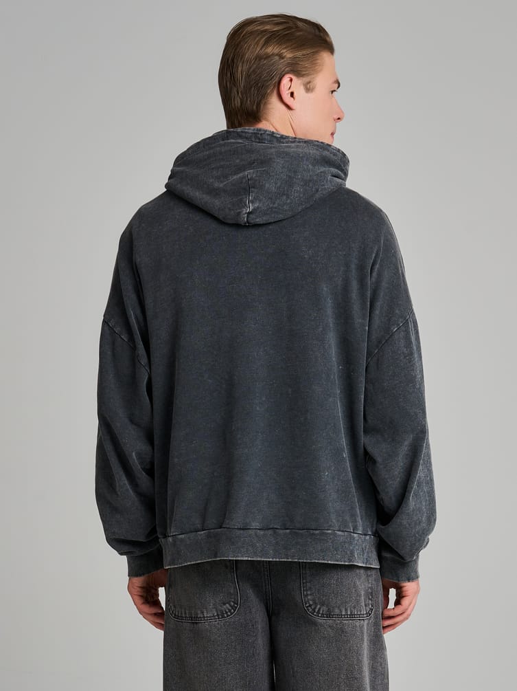 Худи варенка с надписью и начесом