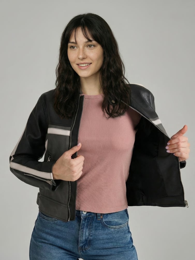 Футболка облегающая в рубчик