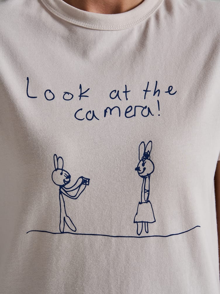 Футболка из хлопка с принтом