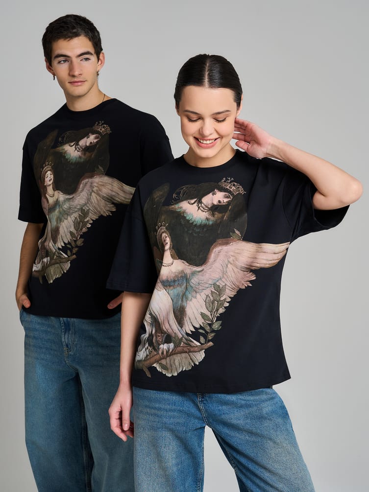 Футболка с принтом картин Третьяковской галереи