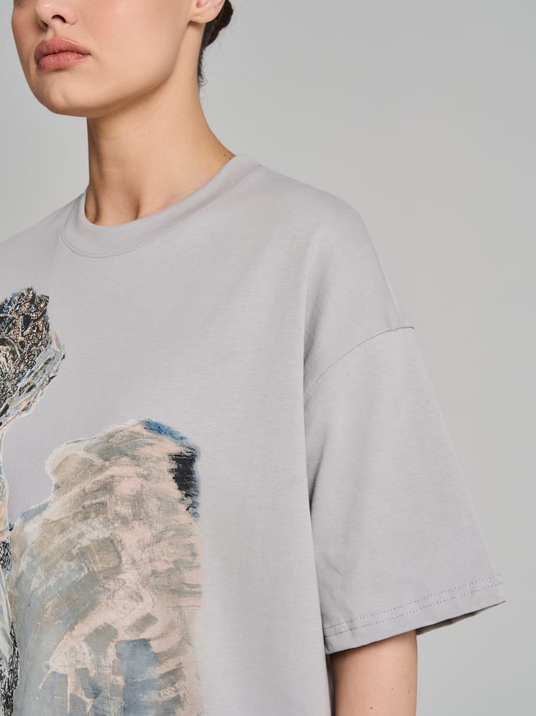 Футболка с принтом картин Третьяковской галереи