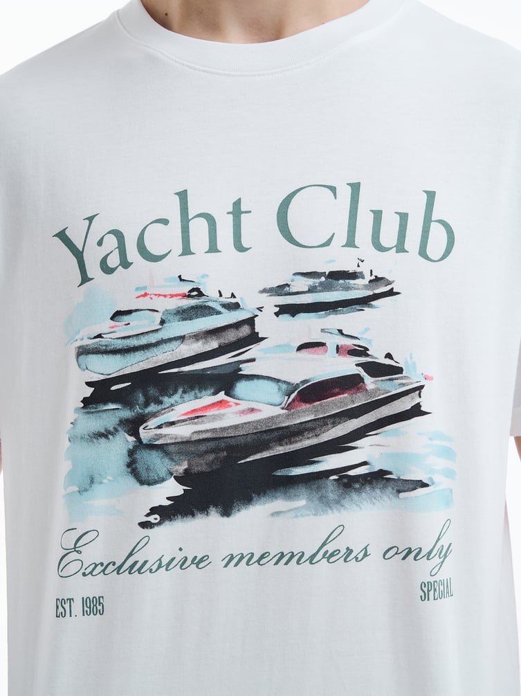 Футболка с принтом Yacht Club