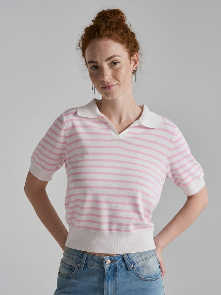 Джемпер трикотажный в полоску