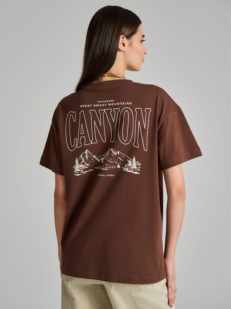 Хлопковая футболка с надписью на спине