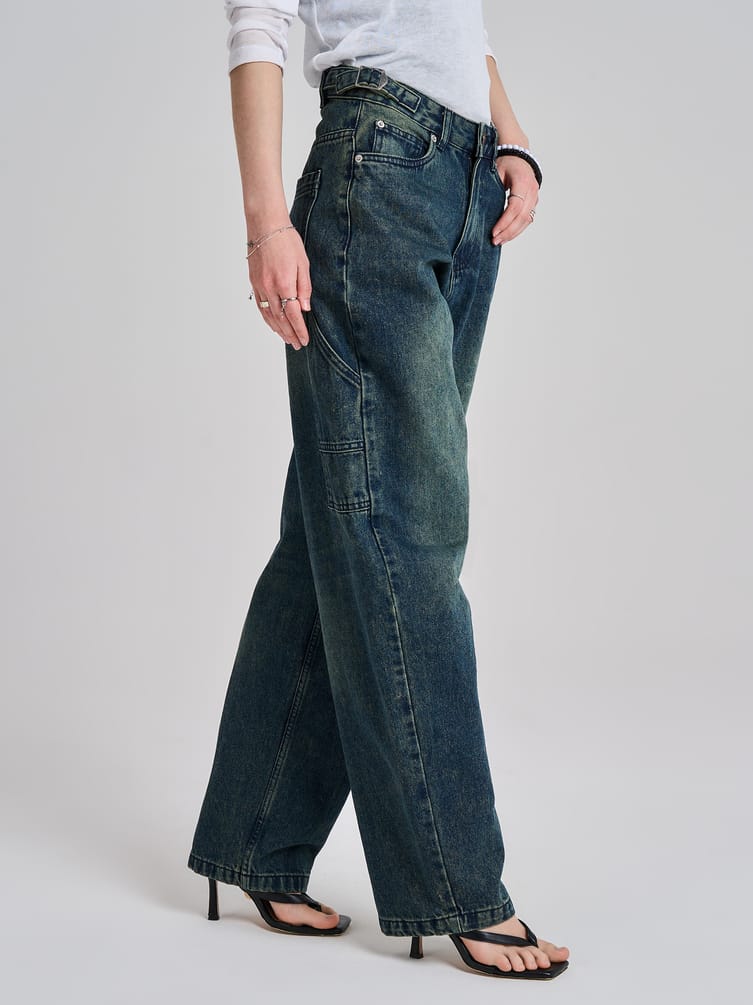 Джинсы широкие Balloon