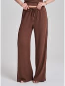 Брюки прямые из жатой ткани