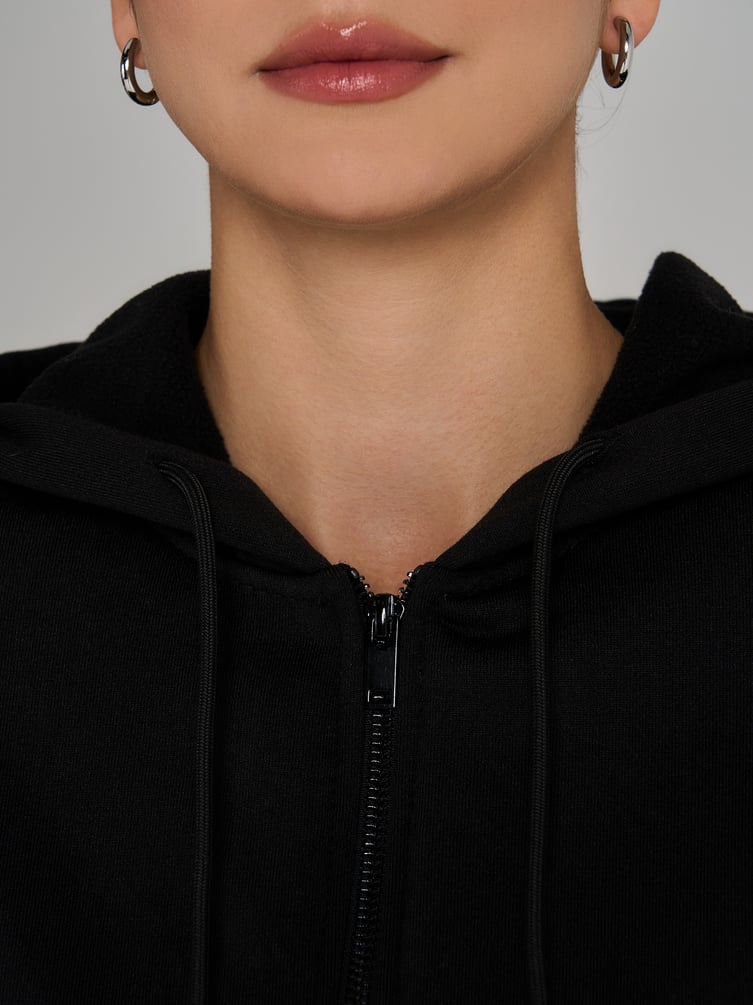 Утепленная толстовка оверсайз с начесом