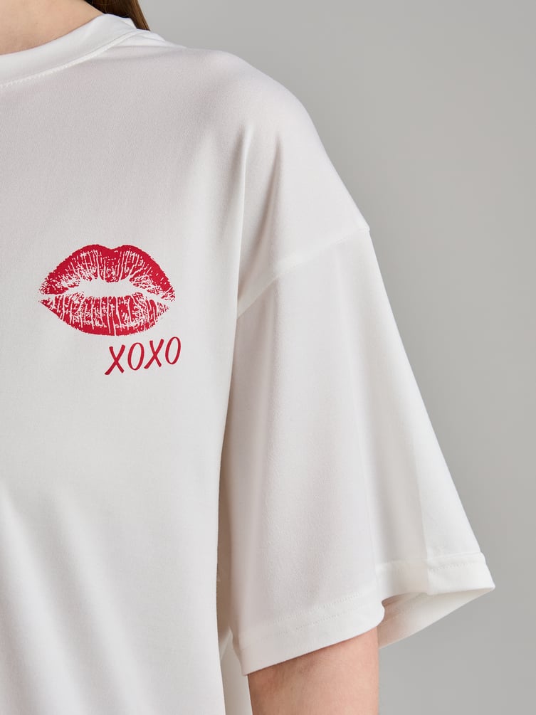 Пижама с принтом и шортами