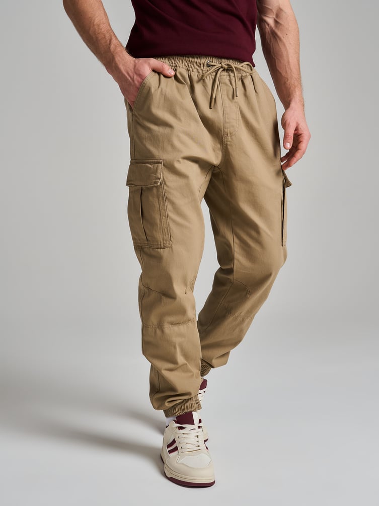 Брюки карго на резинке