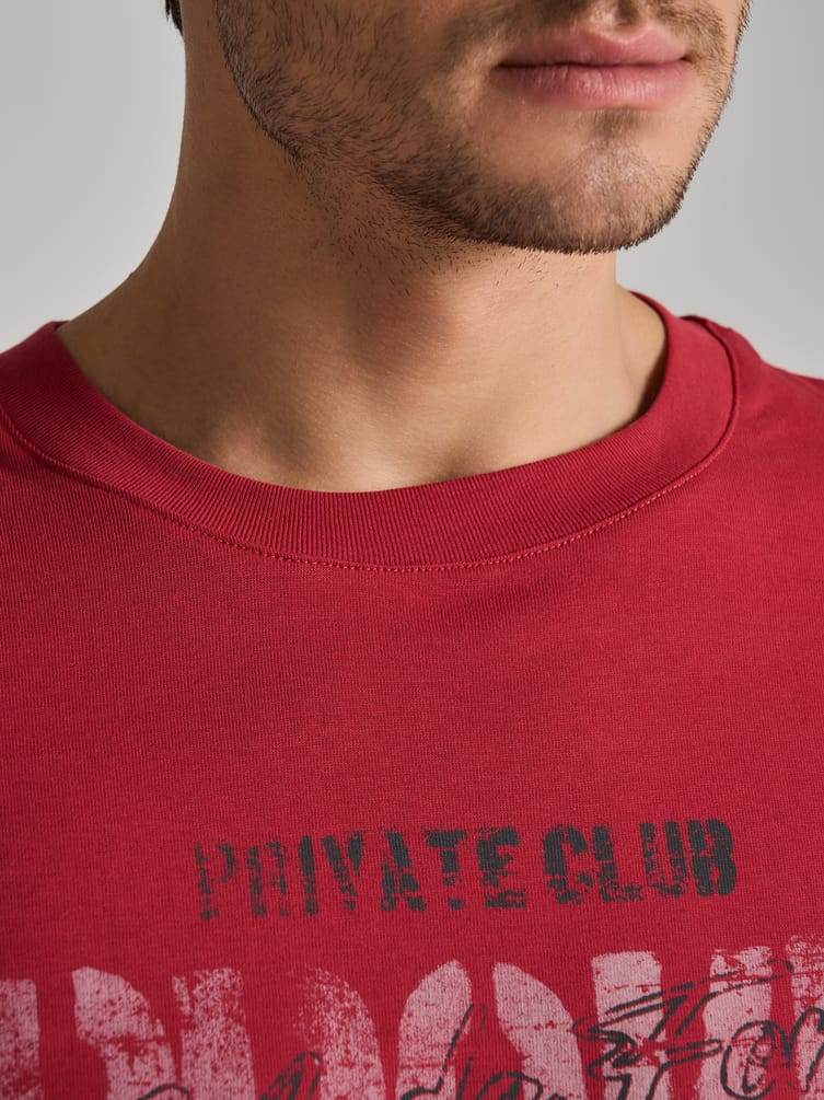 Футболка из хлопка с надписями