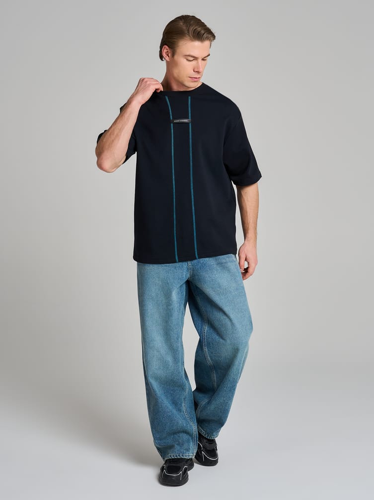 Футболка классическая с полосками