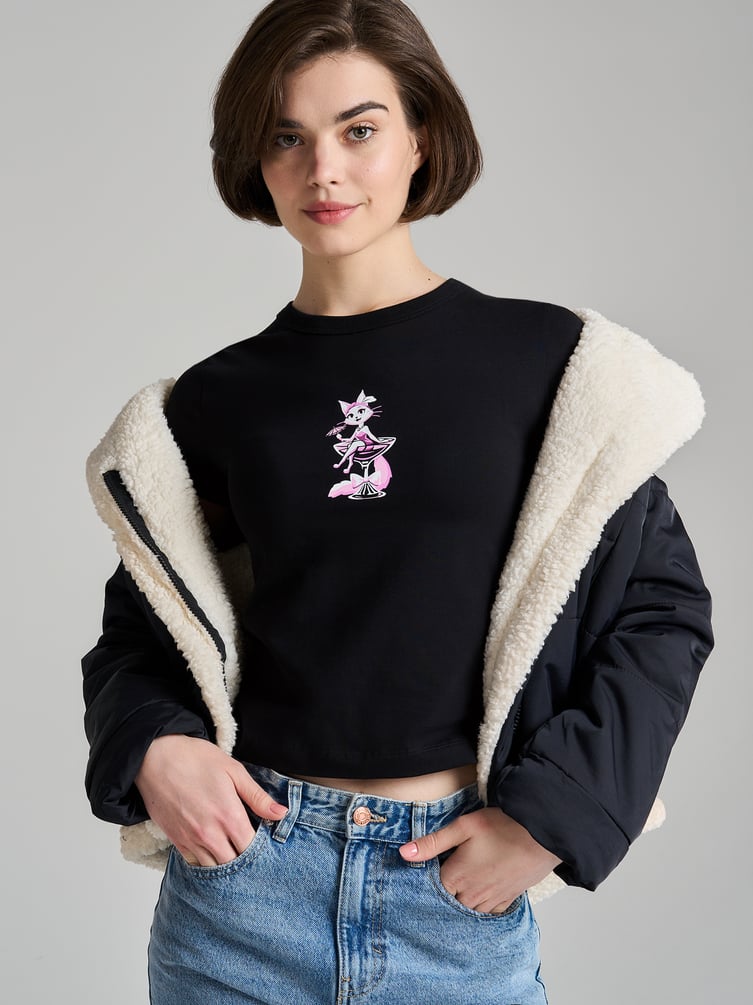 Футболка хлопковая с принтом