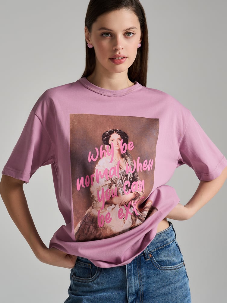 Футболка хлопковая с принтом