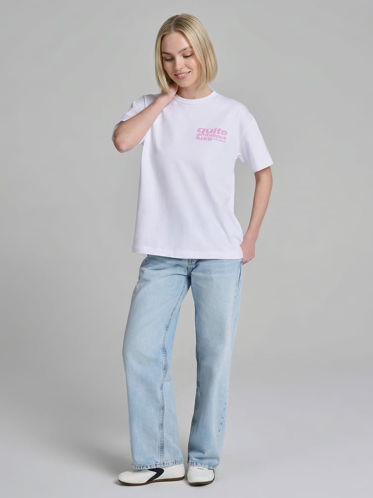 Футболка из хлопка с принтом