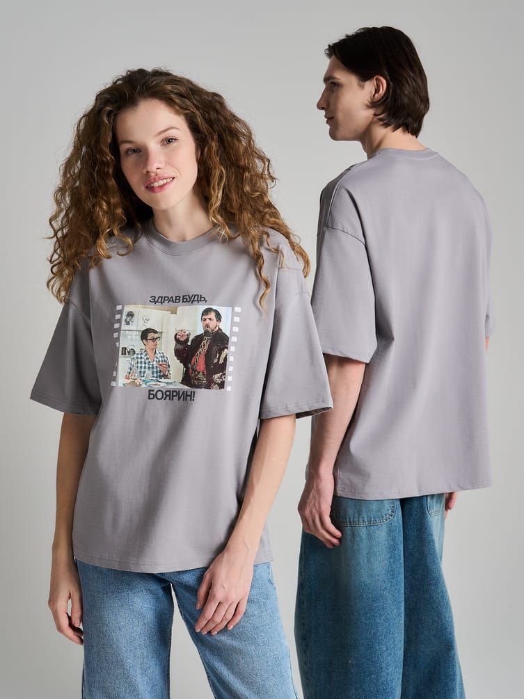Футболка оверсайз с принтом Мосфильм