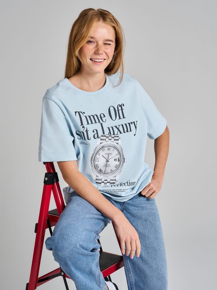 Футболка оверсайз из хлопка с принтом